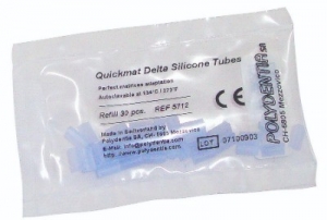Producto Quickmat Silicona Delta Tubos Autoclavable Tridimensional Refill 15 pares